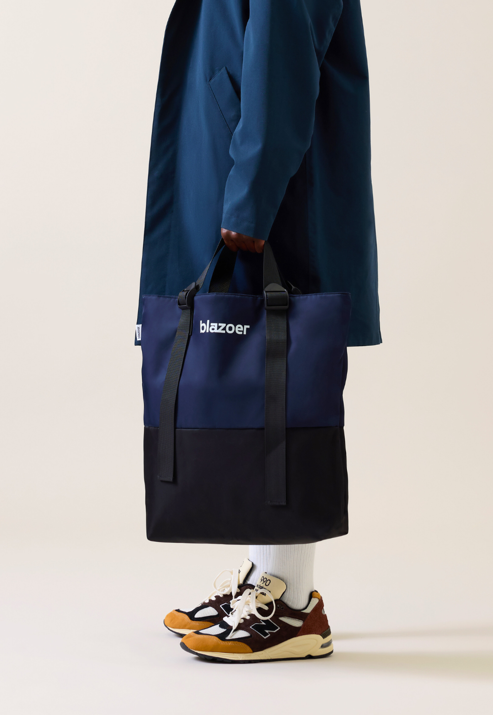 Big tote - navy + black – Blazoer