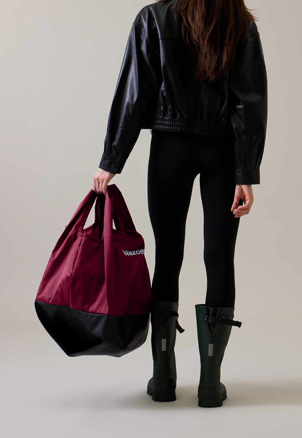 Big shopping bag - burgundy