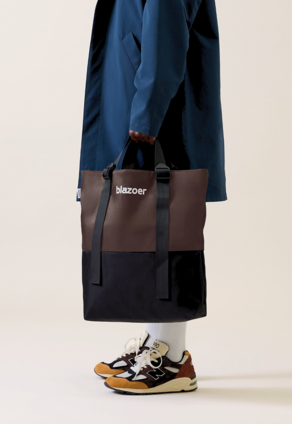 Big tote - brown + black