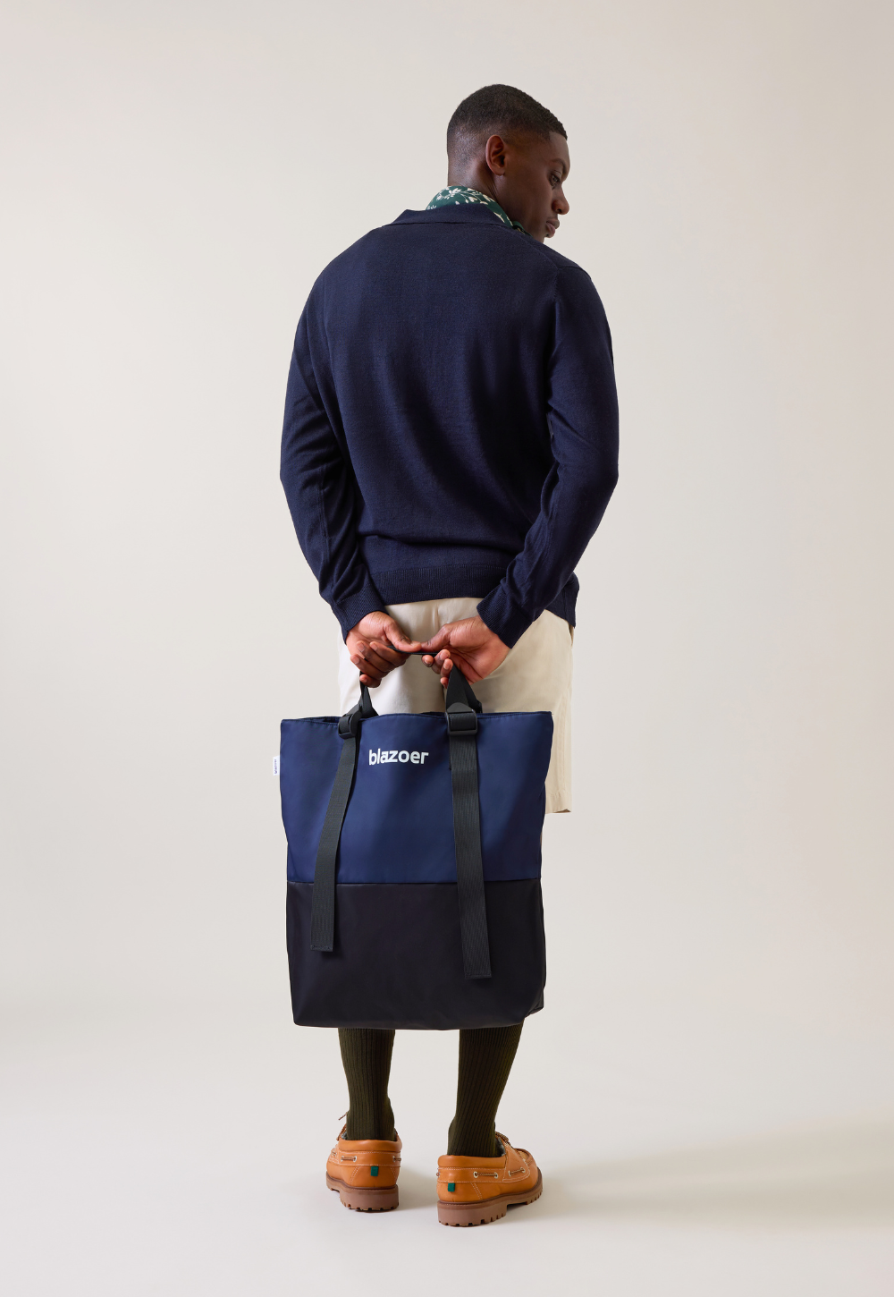 Big tote - navy + black