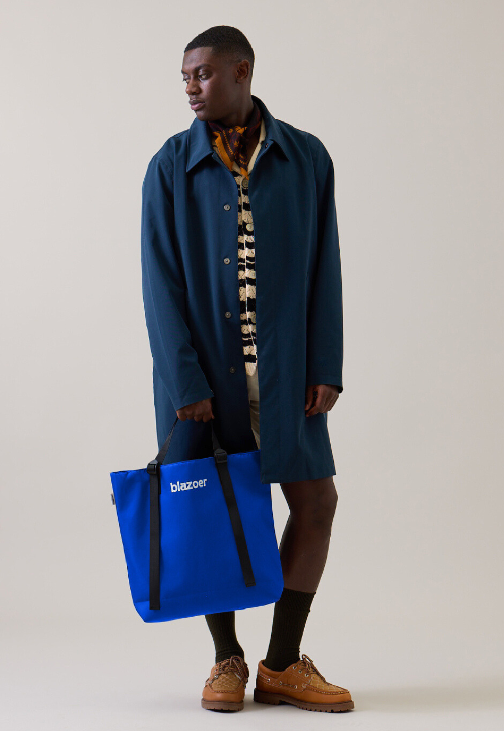 Regular tote - cobalt