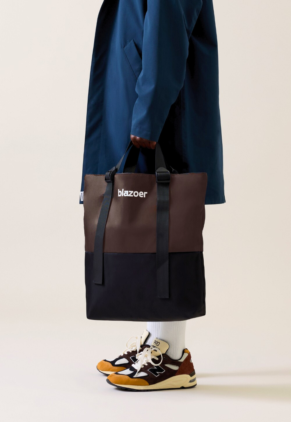 Big tote - brown + black