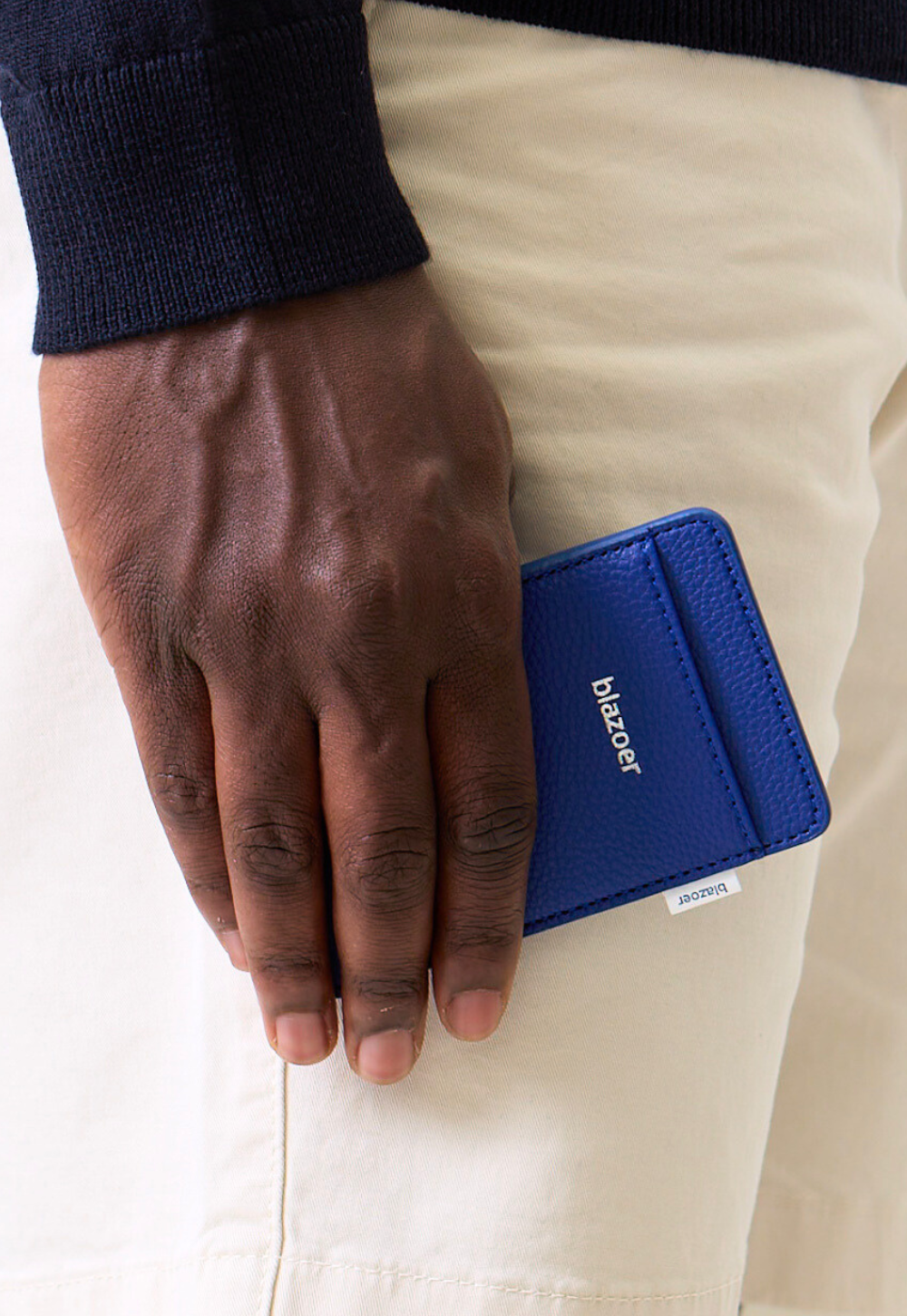 Card holder - cobalt blue