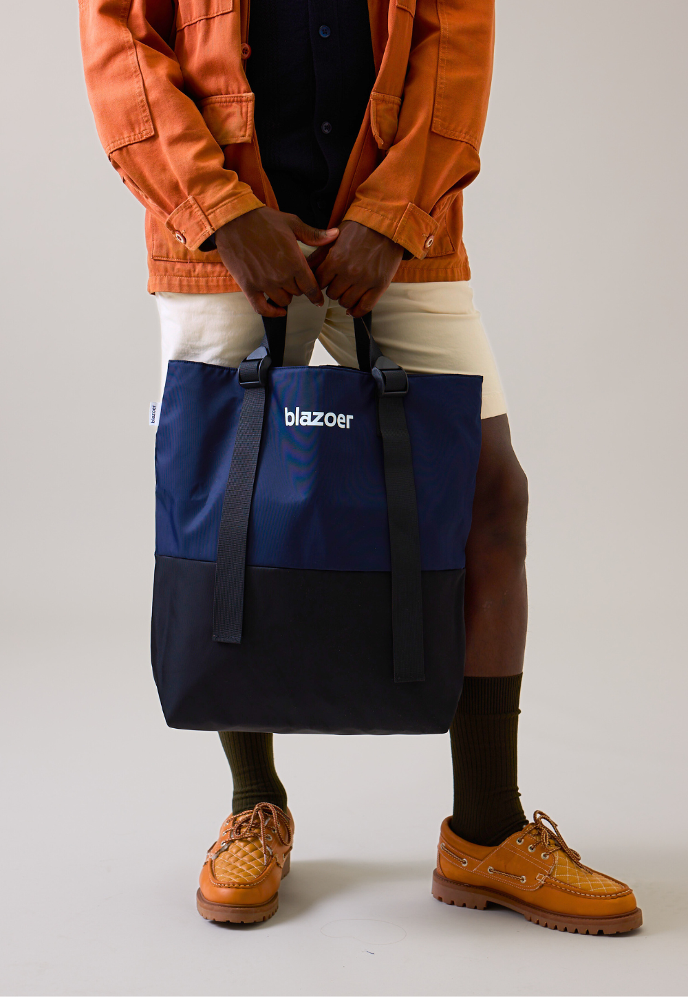 Big tote - navy + black